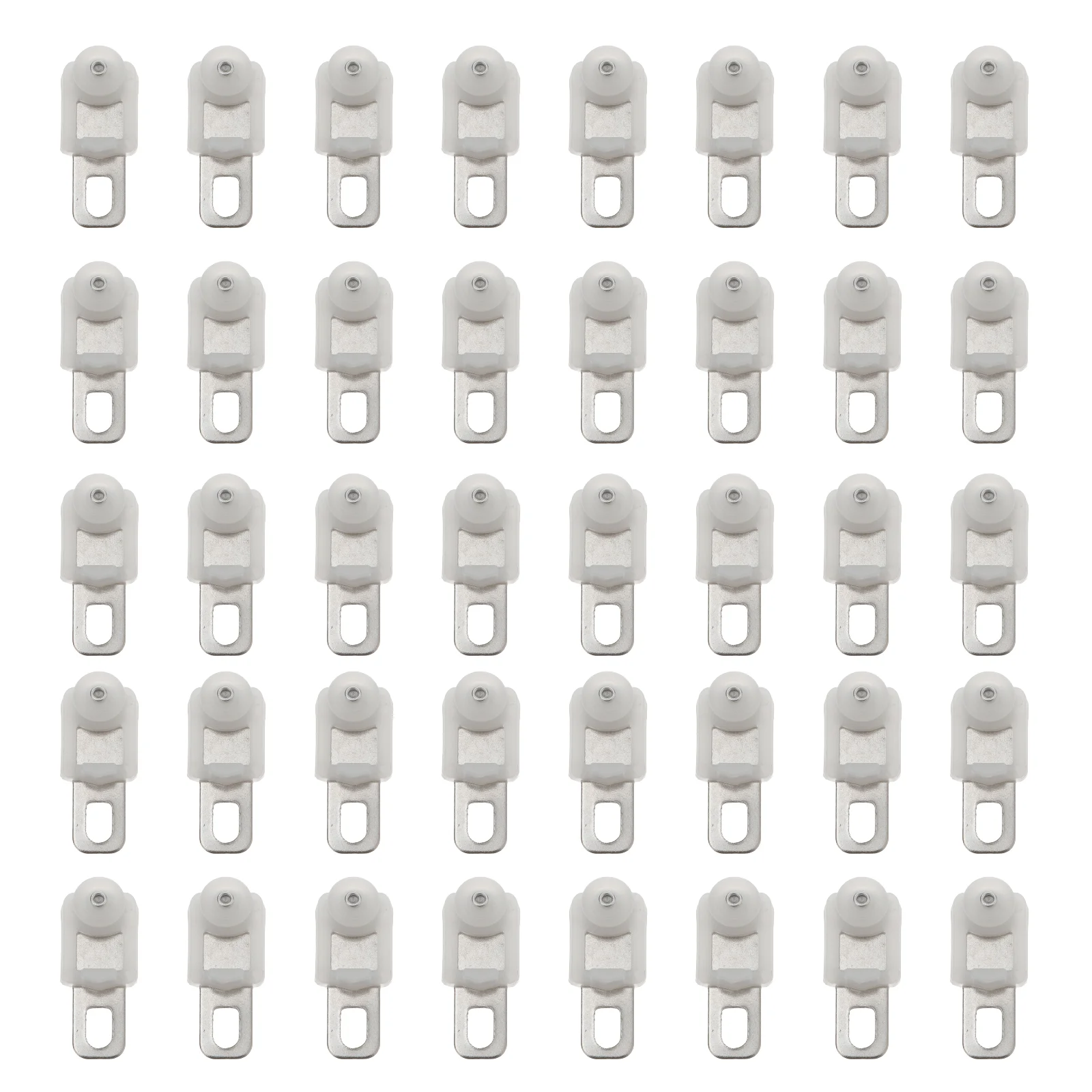 

50 Pcs Curtain Pulley Practical Roller Rail Track Hook Accessories Glider Heavy Duty