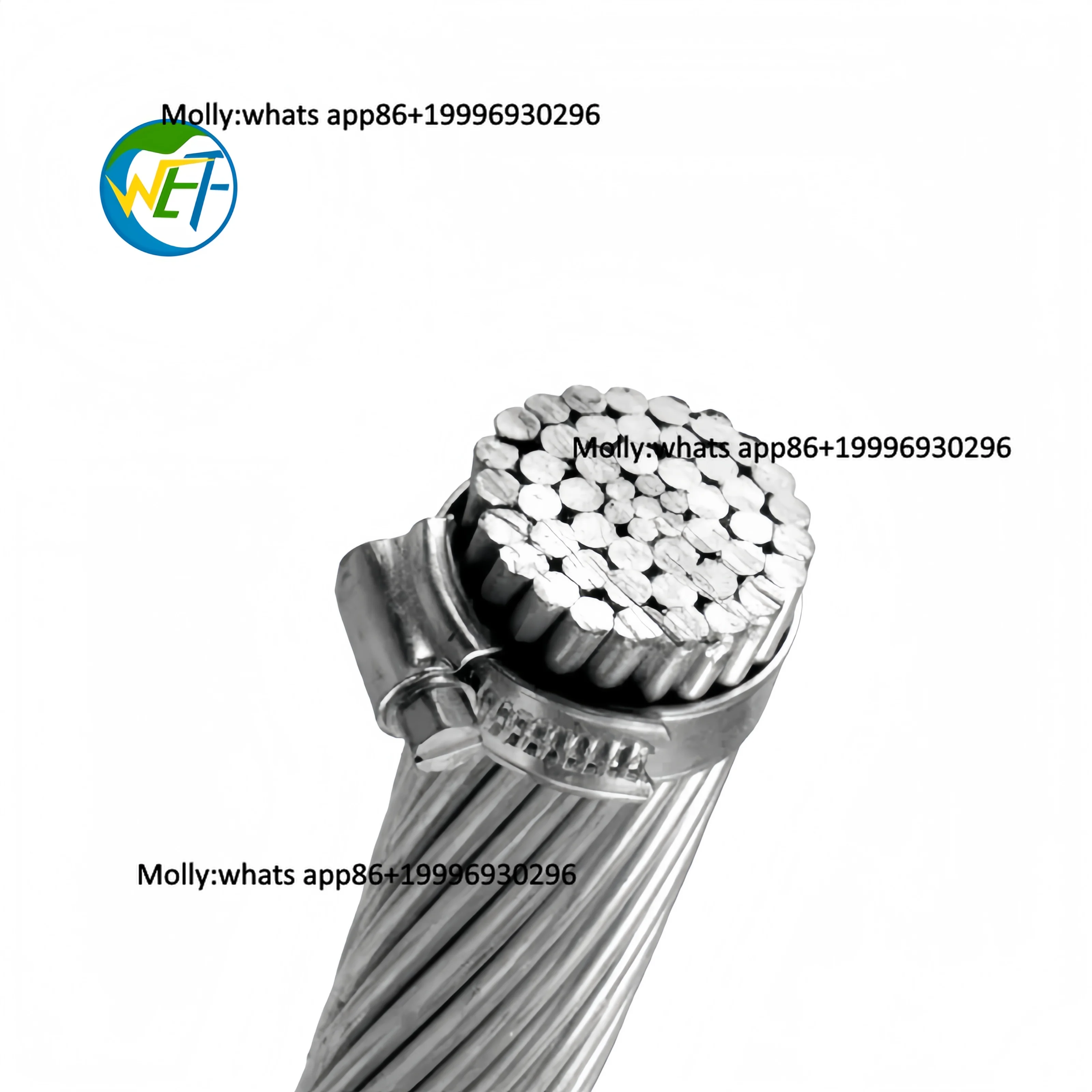 ACSR Bare Aluminum Conductor 1/0 AWG to 477MCM 35kV Overhead Transmission Power Line IEC 61089 ASTM B232 BS 215 Cable