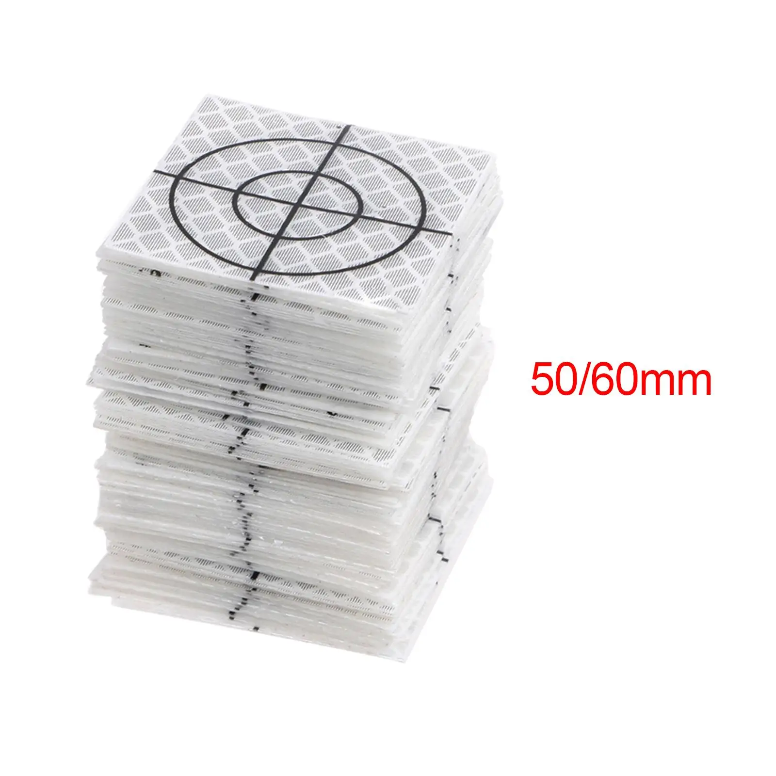 100 Pieces Acrylic Reflective Adhesive Target Sheets for Tunnel Engineering