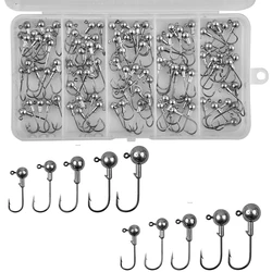 Jig Heads de bola redonda para lubina y trucha 1g-10g