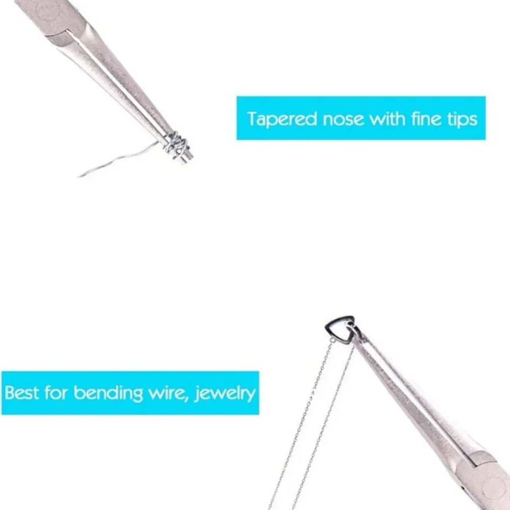 1pc Long Nose Plier Needle Repair Hand Tool Precision Anti-slip Handle Long Nose Plier Multi Tool Household DIY Handcraft Repair