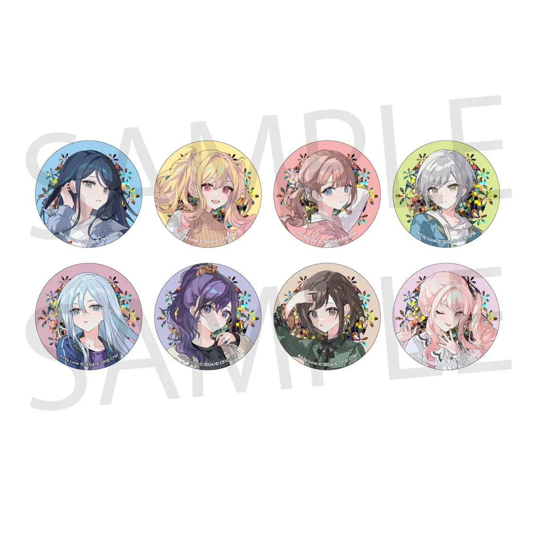 SEKAI PROJECT Game PJSK Leo/Need 25 Nightcord Mizuki Mafuyu Ena Kanade Saki Shiho Ichika Honami Anime Niconico 3.5 Badge