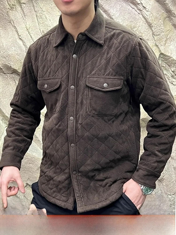

Высококачественная мужская хлопковая стеганая куртка с воротником-майтом, теплая модная осенне-зимняя стойка, длинная све, на одной пуговице