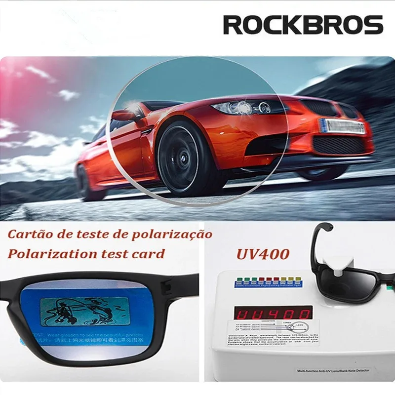 ROCKBROS lunettes de soleil carrées polarisées pour hommes et femmes lunettes de soleil de haute qualité lunettes de protection UV