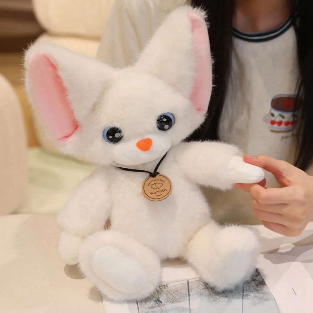 Pluizige schattige grote ogen kat pluche pop zachte Duitse kat wit zwart knuffeldier speelgoed verjaardag feestelijke geschenken