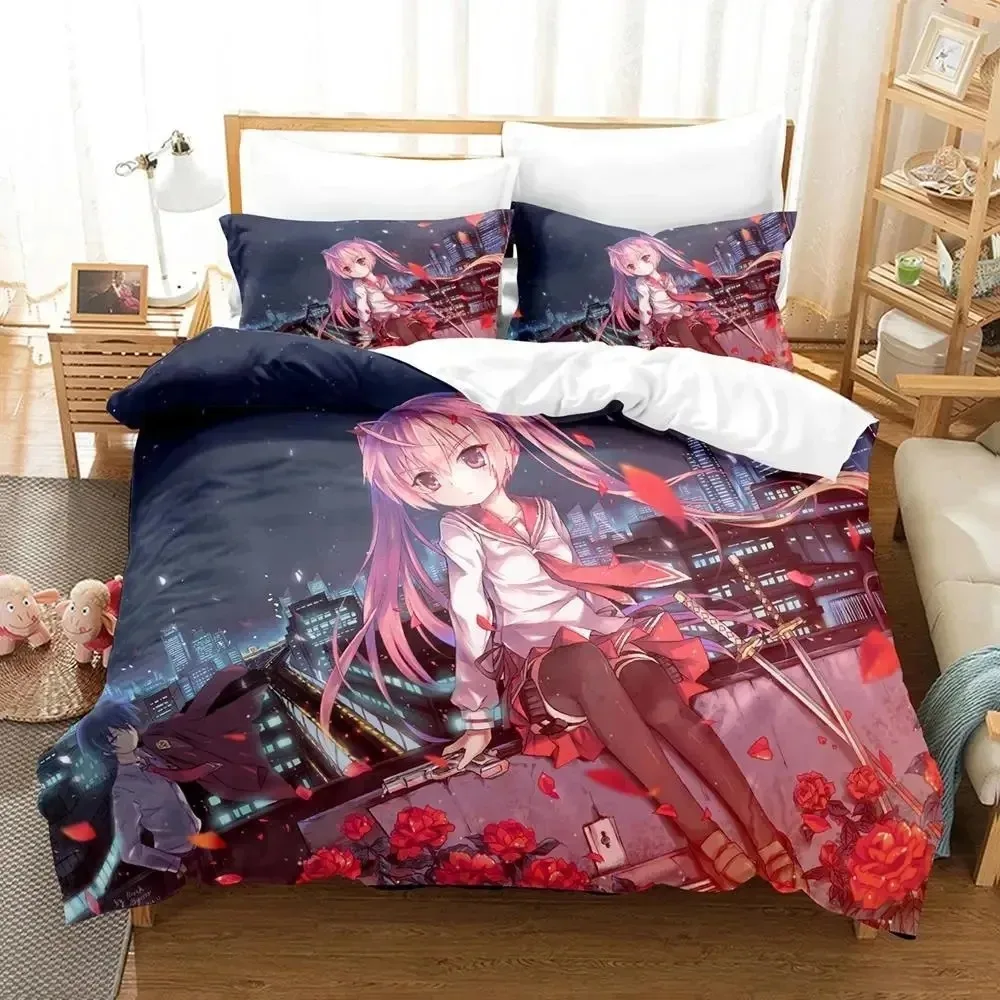 Anime Aria the Scarlet Ammo Hidan no Aria Bedding Set Duvet Cover Bed Set Quilt Cover Pillowcase Comforter king Queen Size