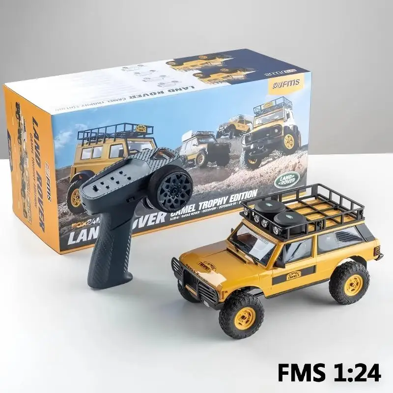 

FMS New 1/24 Fcx24m Land Rover Series Professional RC Off-Road 90/110 Vehicle four-Wheel Drive Model Electric Toy Climbing Car