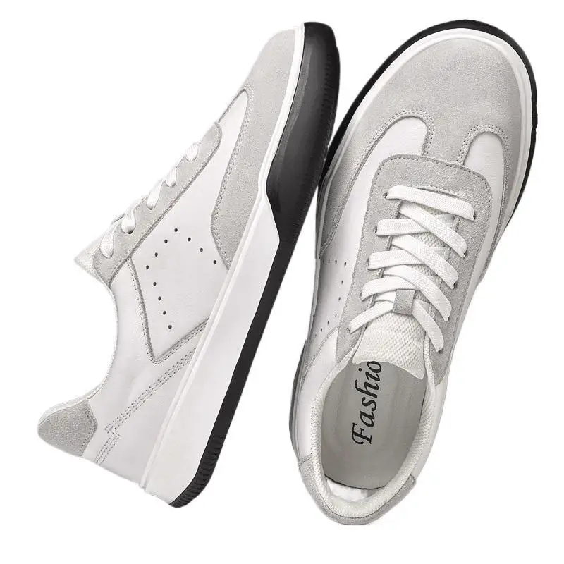 Street Leather Sneakers for Man High Quality Oxford Outdoor Italian Black Jogging Men Seakers Designer Office Dress Man Shoes