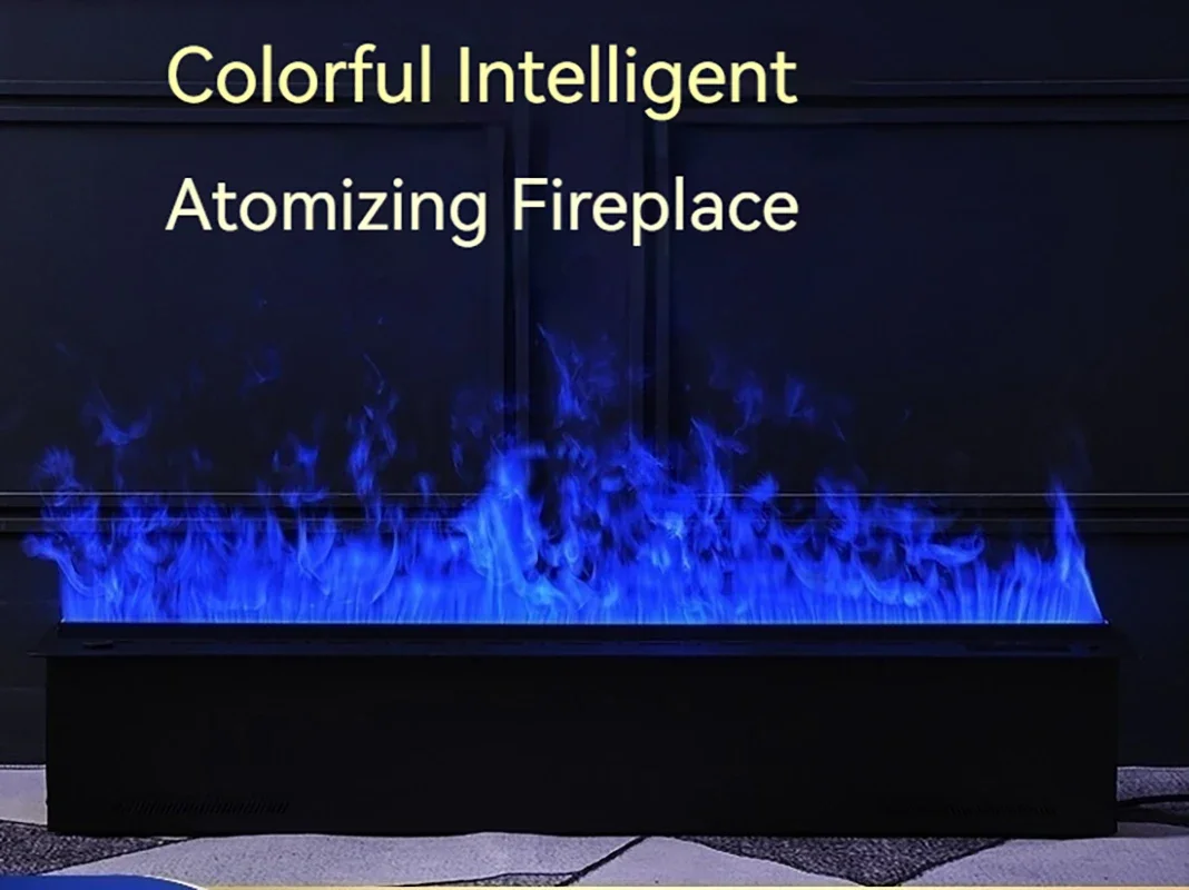 Intelligent 3D Simulation Atomized Fireplace Stove Smart Electric Fireplace Flame Decoration Humidifier Flame Steam Fireplace