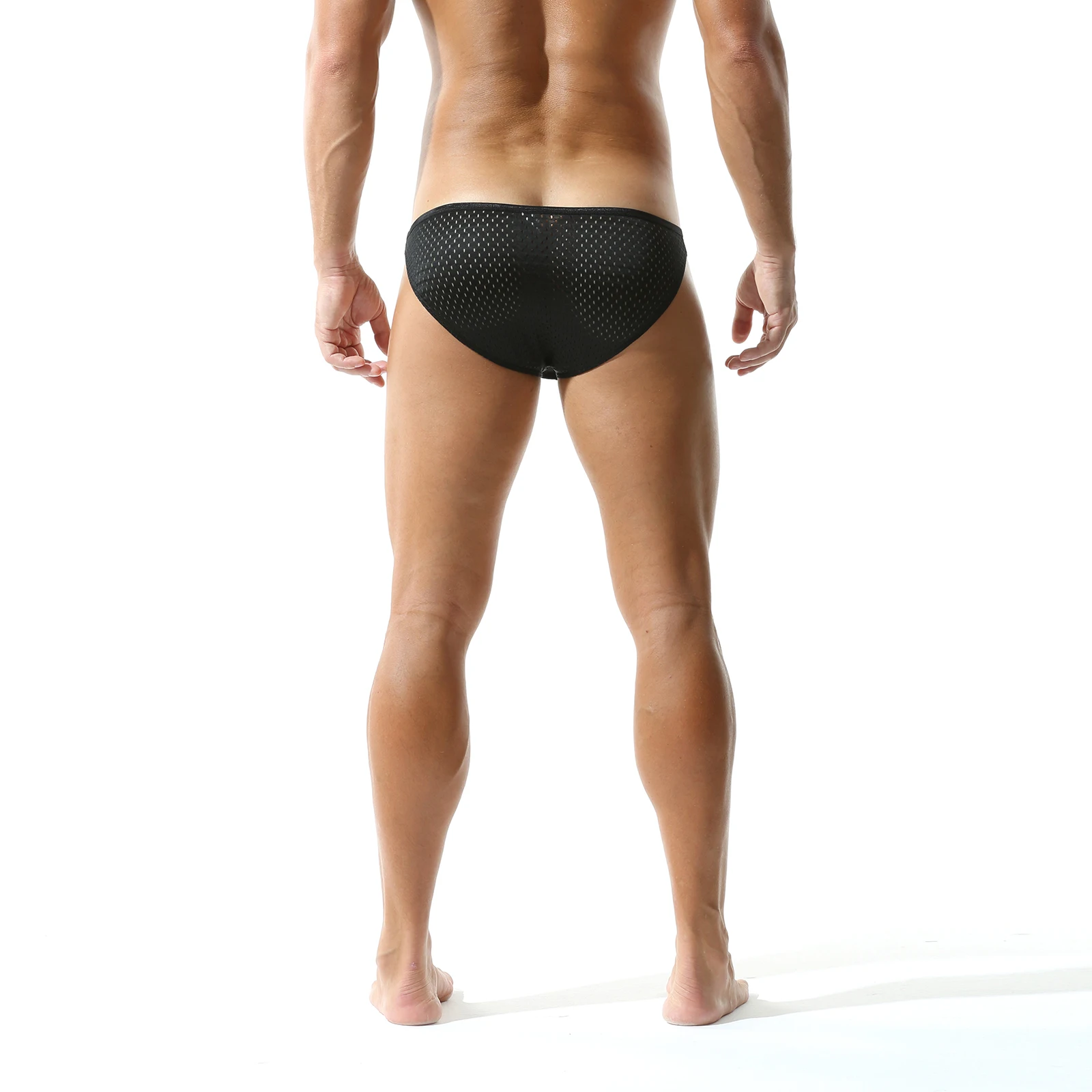 

Men s Low Rise Briefs Breathable Mesh Stylish Contrast Color Trim Sports Underwear