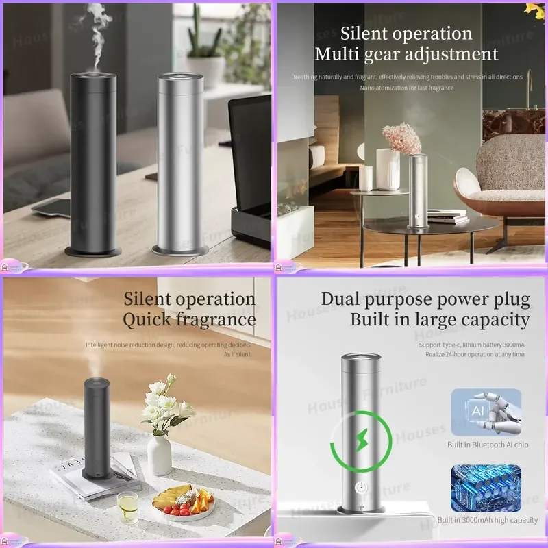 230 Portable Ultrasonic Aromatherapy Diffuser Intelligent Silent Cool Mist Humidifier Essential Oil Vaporizer for Home Office
