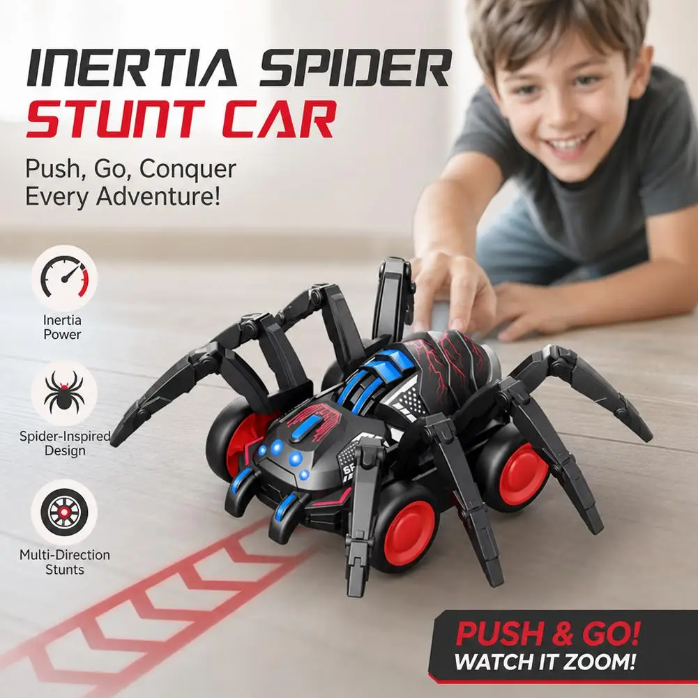 Children Spider Vehicle Crawling Simulation Animal Inertia Car Spider Boys And Girls Climbing Stunt Car Toy Gifts Wholesales