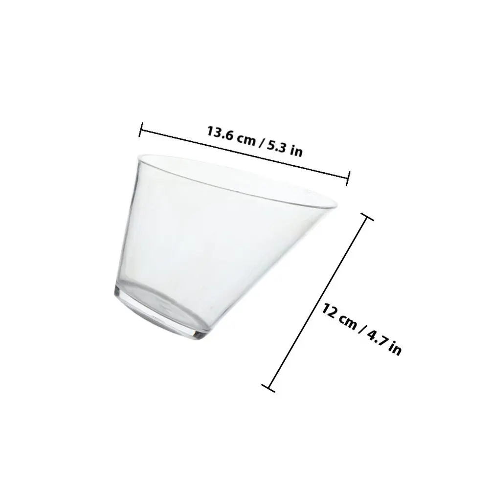 4Pcs Clear Salad Serving Bowl Simple Designed Transparent Bowl for Salad Mixing Dessert Holding Fruit Storage Snack Container