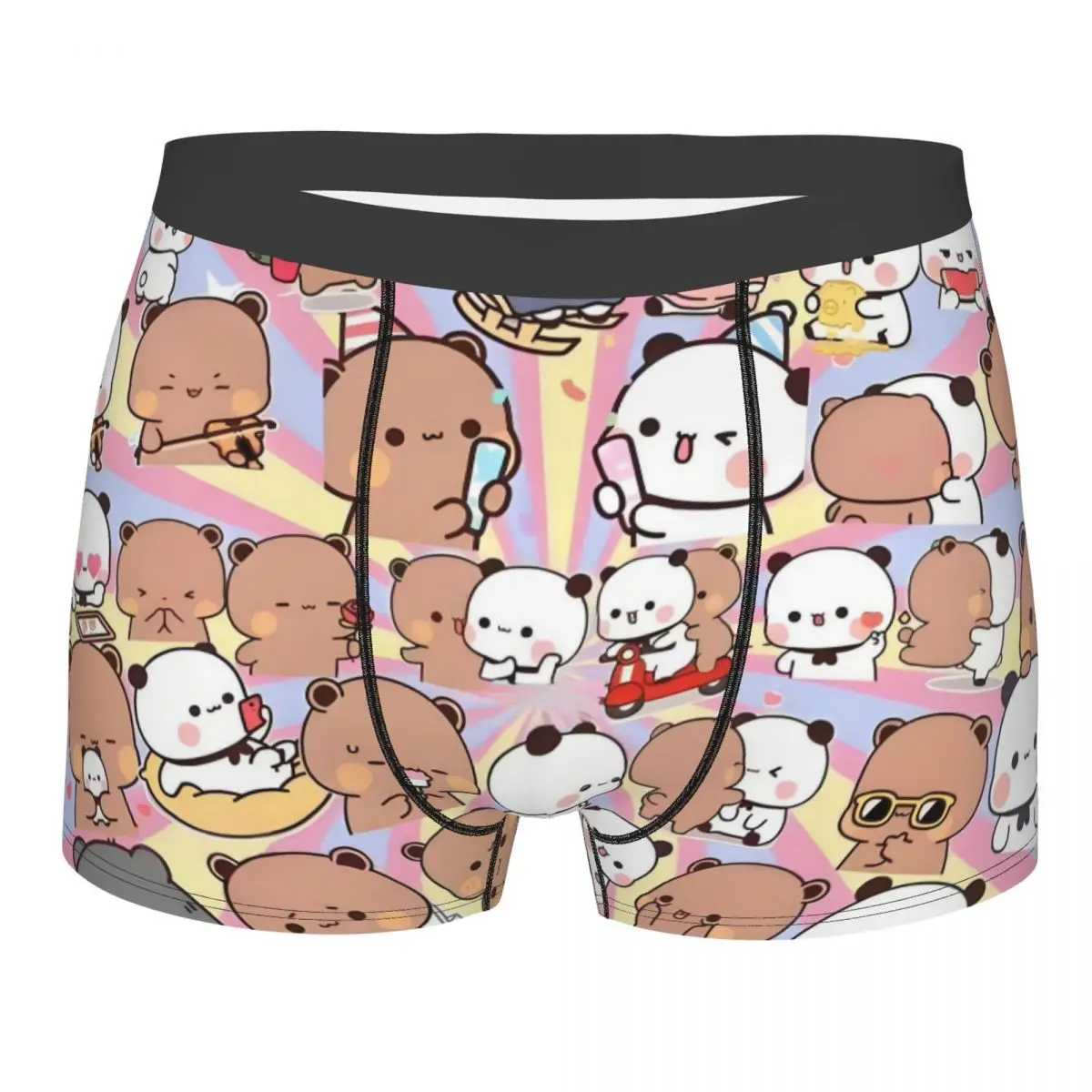 

Забавное нижнее белье Bubu And Dudu на заказ, мужские шорты-боксеры с принтом, трусы, мягкие трусы