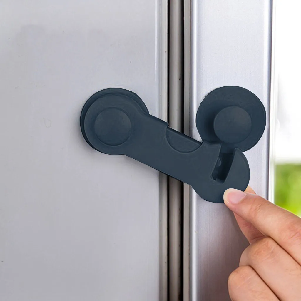 نظام المزالج قفل الثلاجة ذاتي اللصق للمنزل قفل الثلاجة أقفال باب الثلاجة والفريزر للأطفال قفل خزانة الطفل لسلامة الطفل