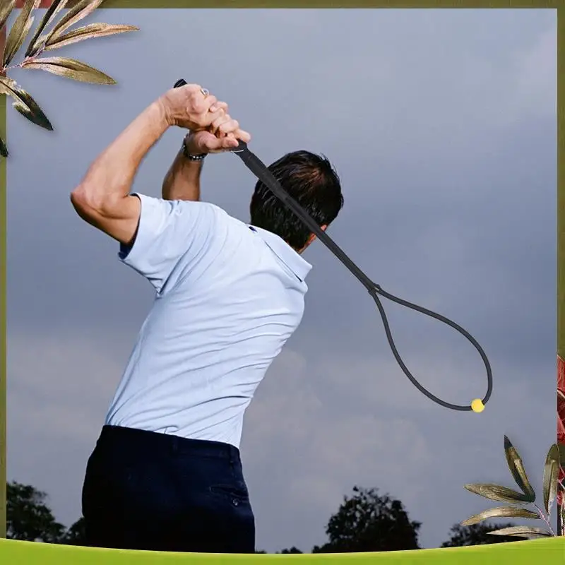 

Reliable-Golf Swing Training Aid Rope, Portable Golf Adjustable Handle Golf Posture Movement Correction