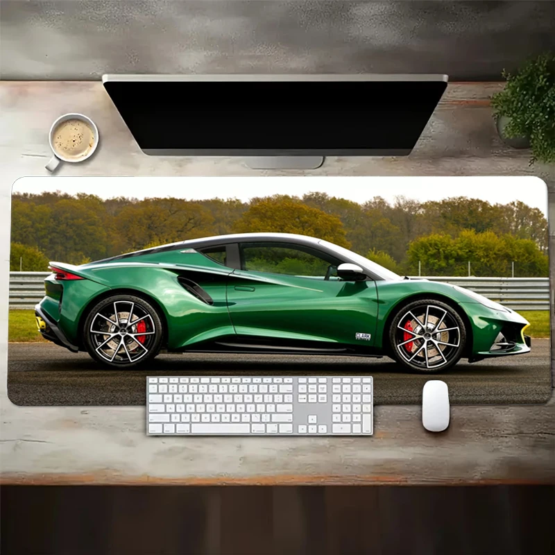 Large Cool Sports Car Design Gaming Mouse Pad Anti-Slip Rubber Base Extended Desk Mat for Gamer Office Use Computer Accessories