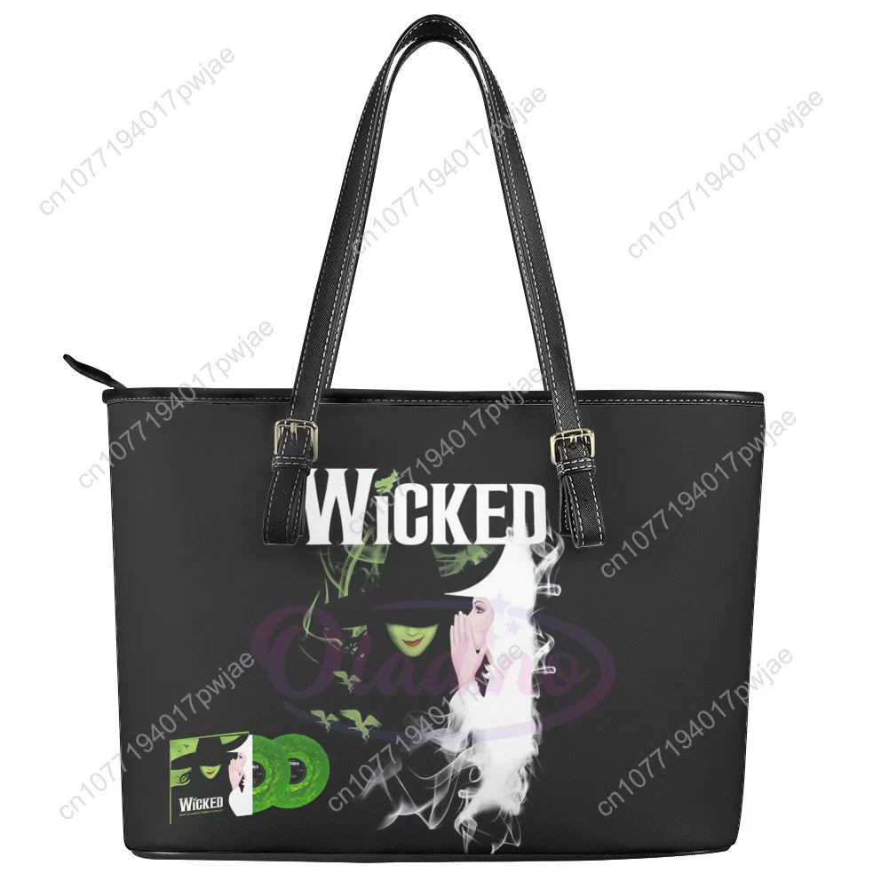 Wicked the Musical Custom Handbag Womens Mens Personalized Tote Bag Shoulder Bag Business Leather Purse Travel Bag Gift