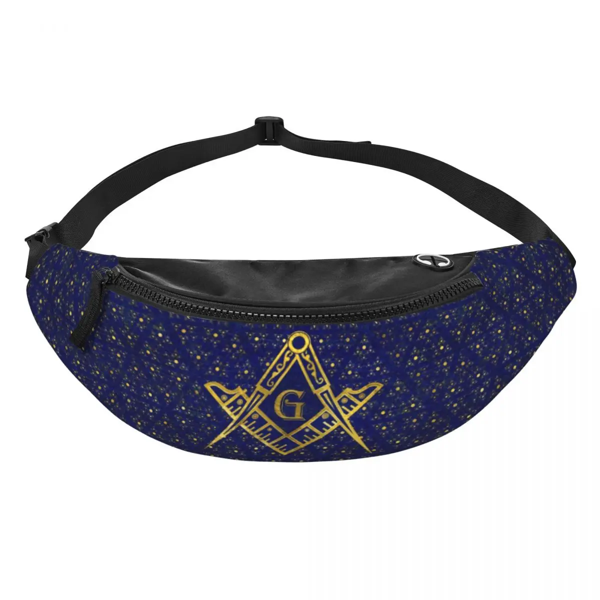 Riñonera masónica con símbolo de Freemason para hombre y mujer, bolso de cintura cruzado, bolsa de dinero para teléfono, viaje y senderismo