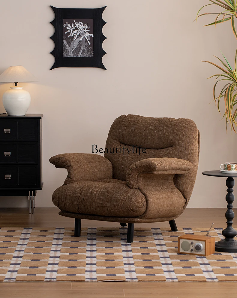 

Medieval sofa chair sleepable reclining single sofa Nordic lazy sofa