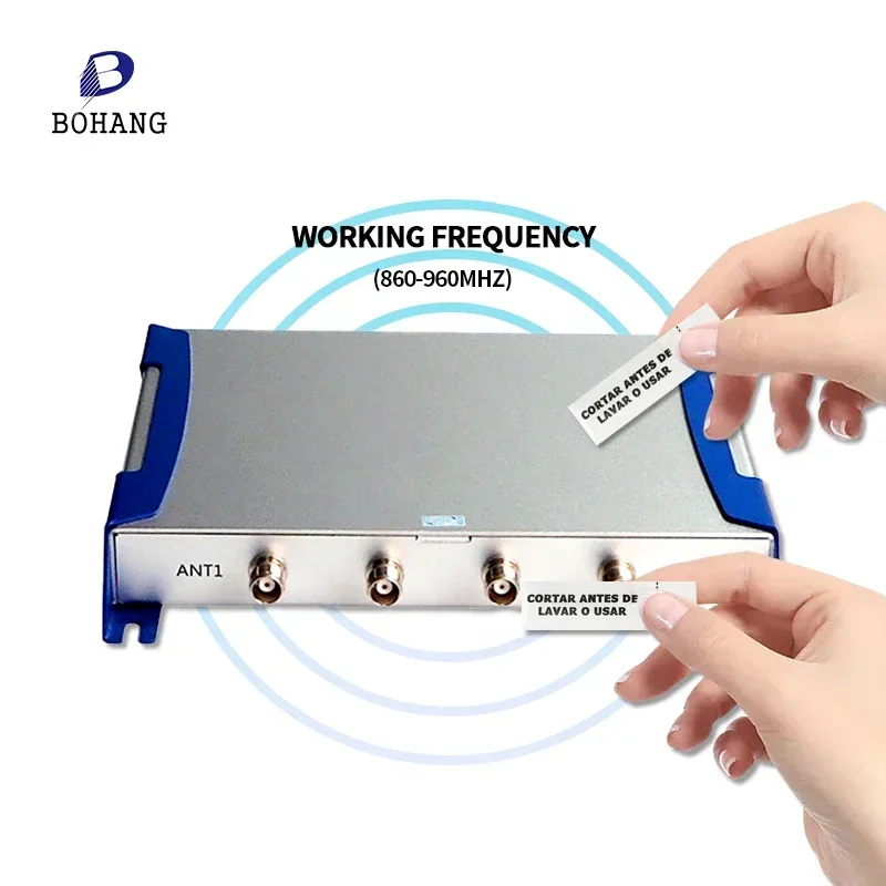 BoHang Дешевая цена 4-портовый UHF Rfid фиксированный считыватель дальнего действия промышленный инвентарь