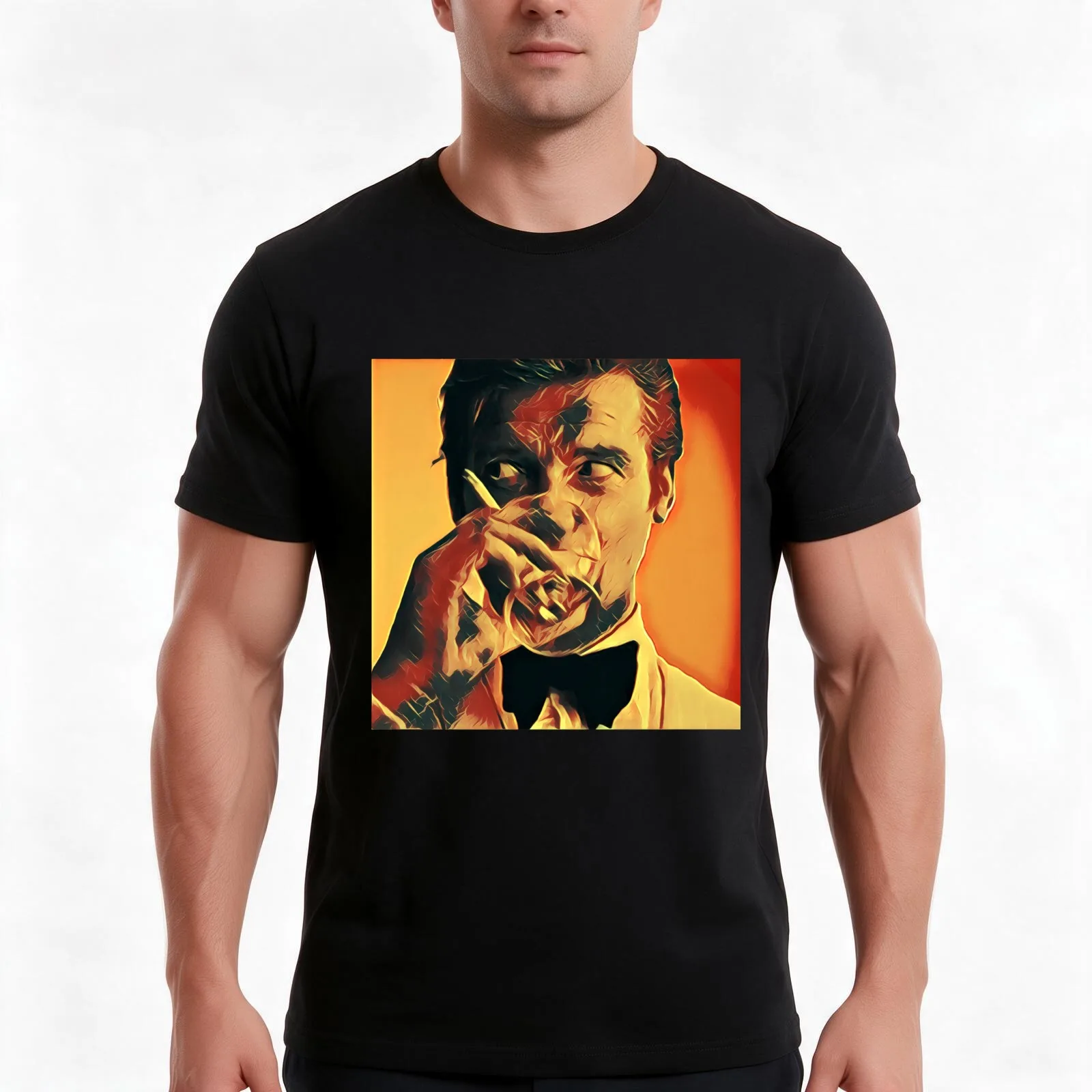 Roger Moore T-Shirt Summer Casual Cotton Tee Oversized Streetwear Tops Vintage Graphic Print Loose Fit Short Sleeve