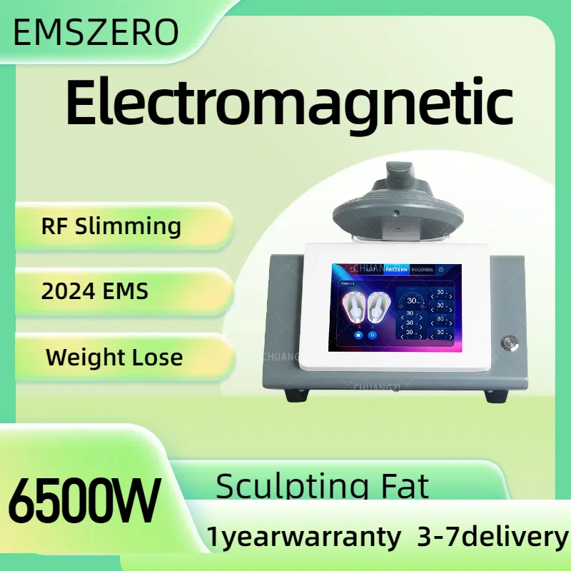 

EMSzero NEO 200Hz 6500W EMS Body Sculpt Machine Hiemt RF Body Slimming Muscle Building Electromagnetic Stimulation Beauty Salon