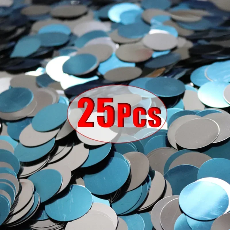 25/1Pcs Round Metal Plate For Magnetic Phone Holder in Car Universal Iron Sheet Sticker Mobile Phone Magnet Holder Mount Plates