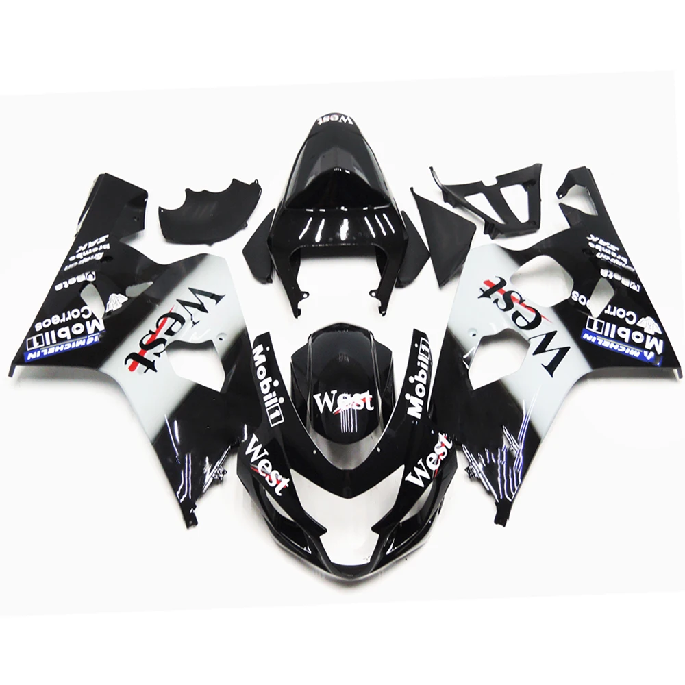 Kit de carenado para motocicleta, carrocería de inyección de plástico ABS para GSXR 600, 750, GSXR600, GSXR750, 2004, 2005, K4, K5