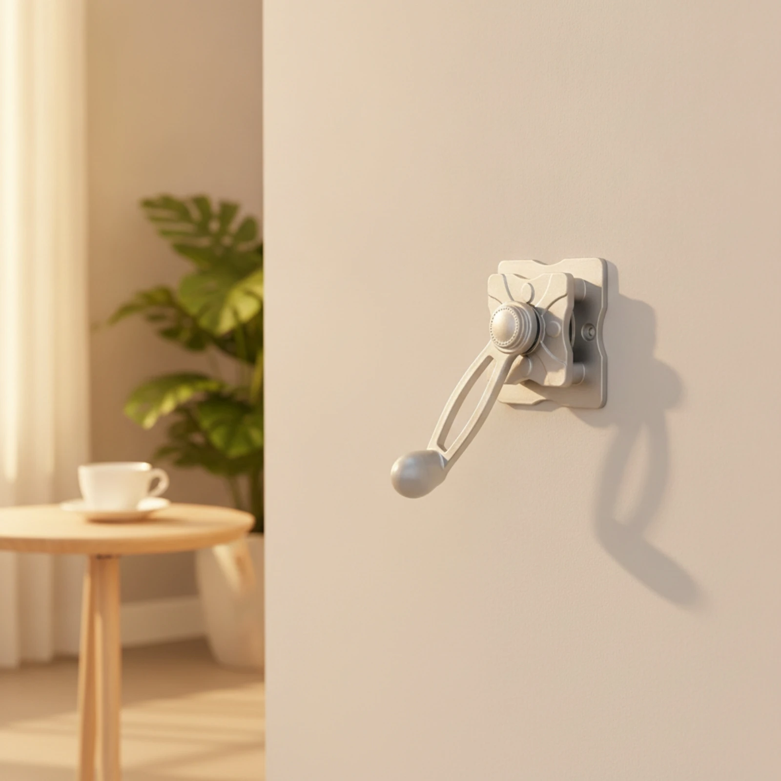 Hand-Crank Controller with Mounting Posts Metal Drying Rack Crank Lifting Controller Manual for Homeowners, Balcony