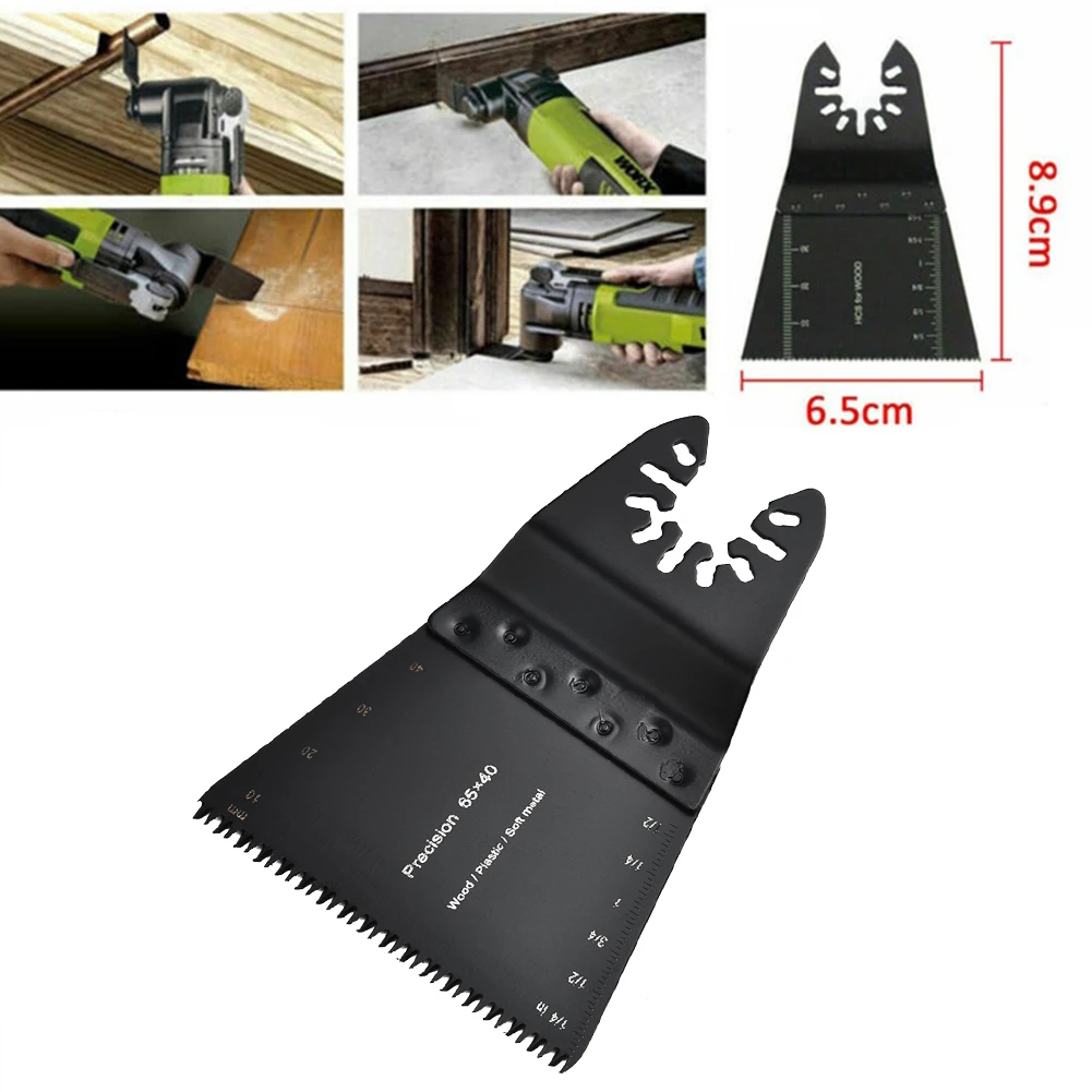 Hoja de sierra oscilante para madera y Metal, herramienta eléctrica de corte rápido, cortador renovador multifunción, 65mm