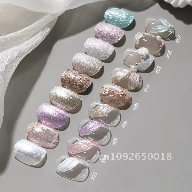 Nuovo 2.5gx9 colori Nail Art Colorato Crema Fata Polvere Decorazione Pigmento Estate per Manicure Design Professionale Pasta