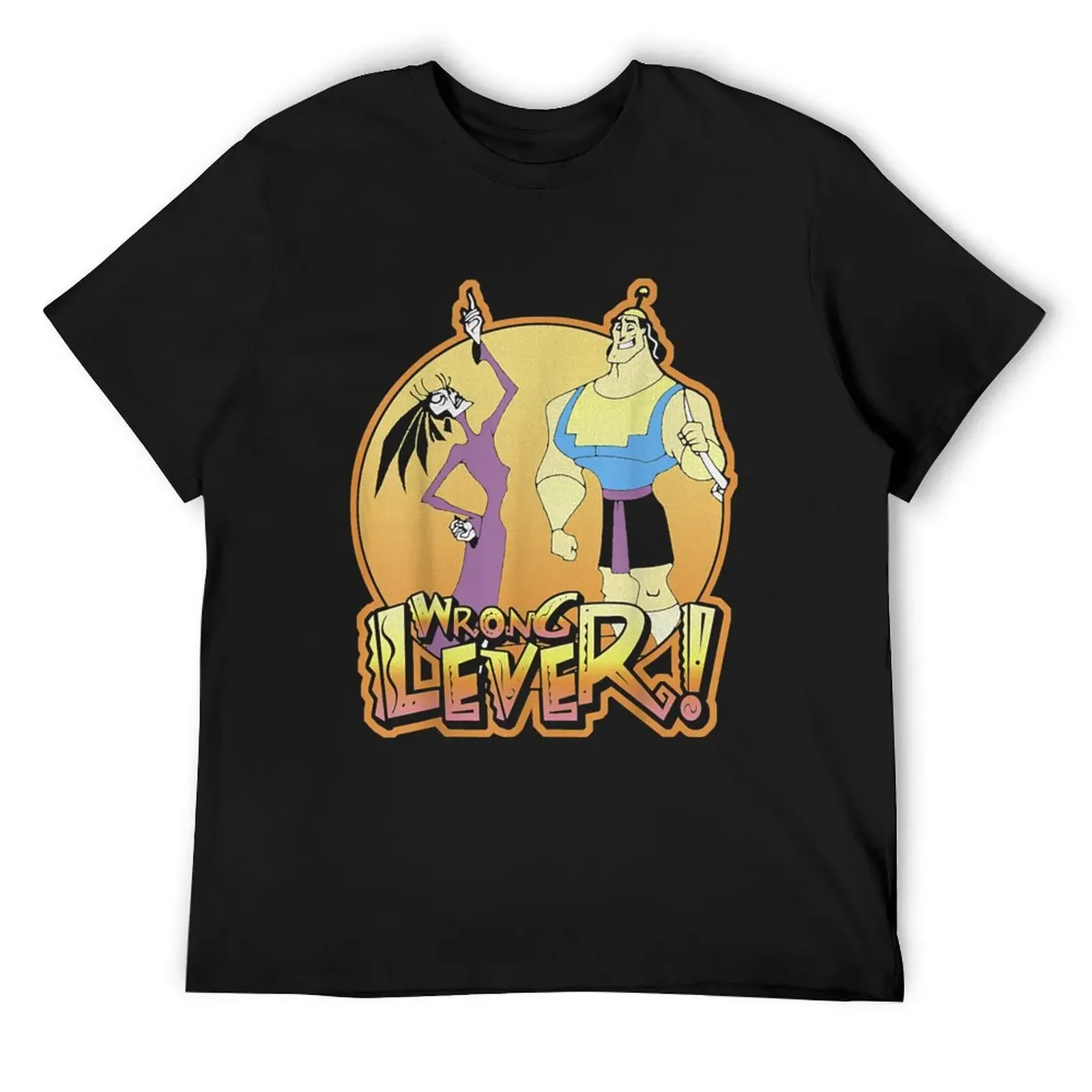 E.New Groove Kronk And Esma Wrong Lever T-Shirt anime figures anime t shirts heavyweights shirts graphic tee men