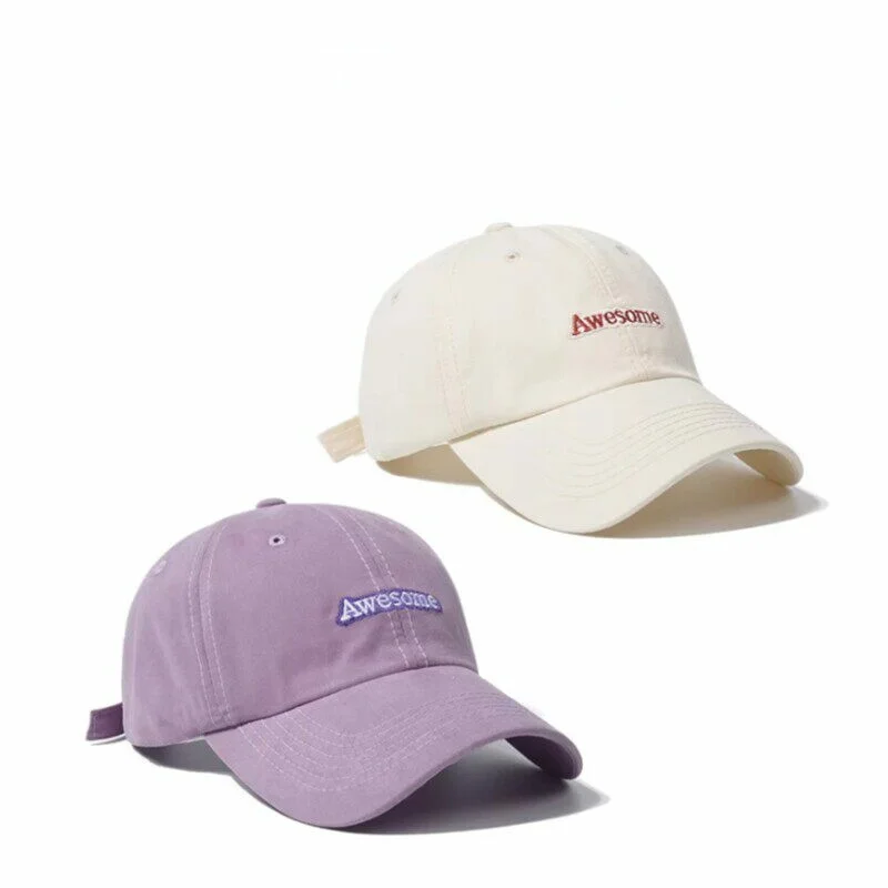 original-retro-english-embroidery-baseball-cap-unisex-casual-street-style-adjustable-polyester-fiber-cap-for-couples