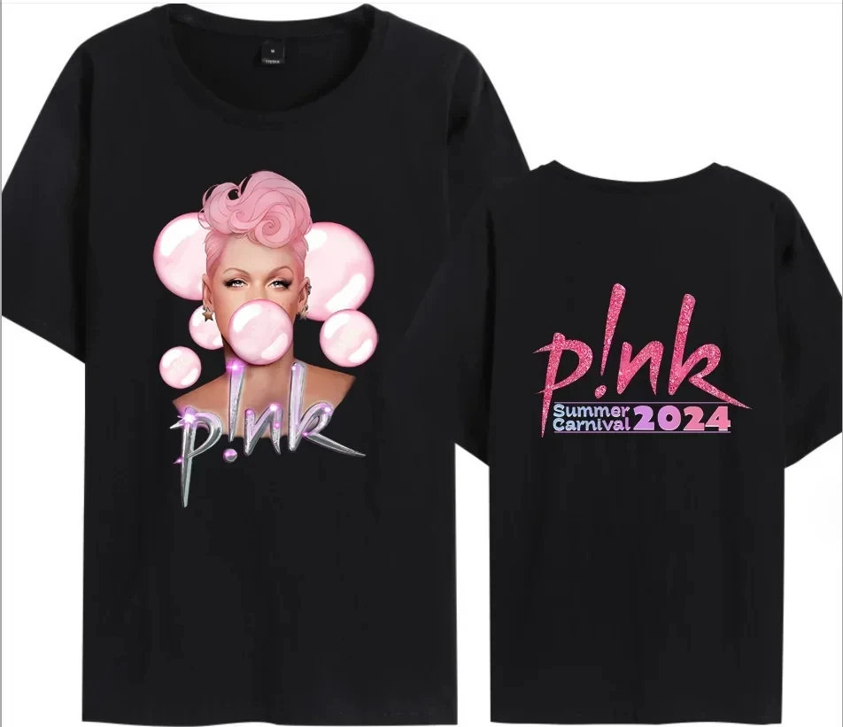 Cotton 100% P! Nk Pink Singer Summer Carnival 2024 Tour T-Shirt Fan Lovers Shirt Music Tour Shirt Trustdown Album Concert Top