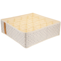 20 Compartment Underwear Socks Storage Box V Shaped Beige Drawer Type Clothes ganizer Wardrobe Case Multi Grid