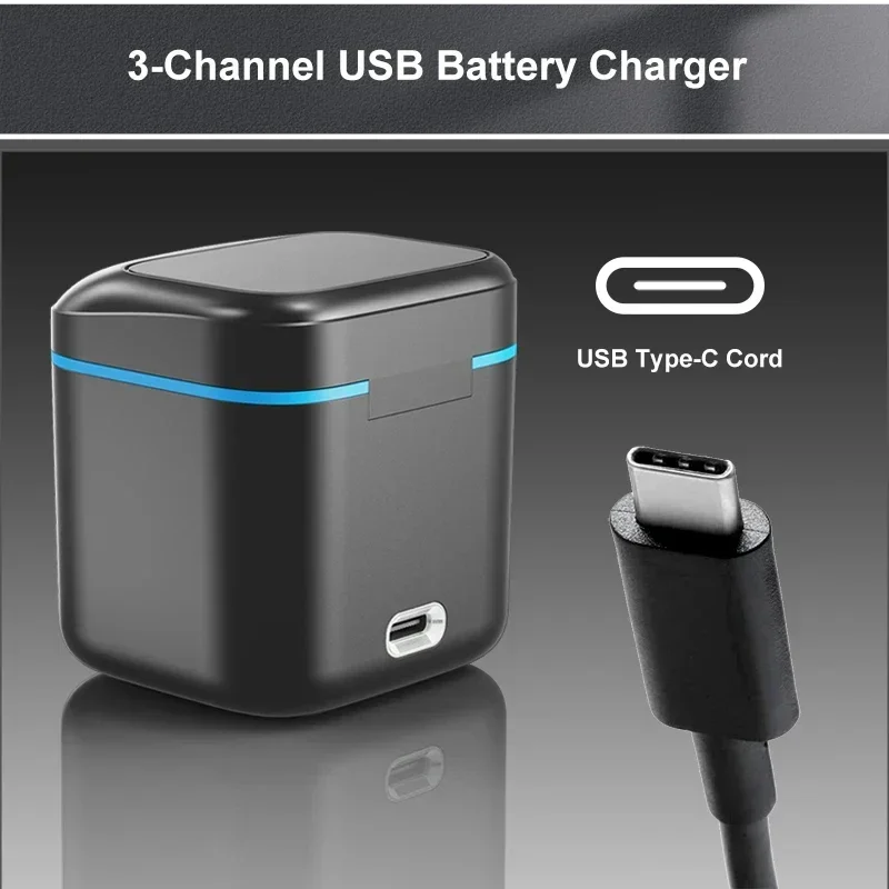 2000mAh Battery For Go Pro Hero 11 10 9 Li-ion Battery Pack Motion Camera Battery Storage for Go Pro Hero9 Rechargeable Batterie