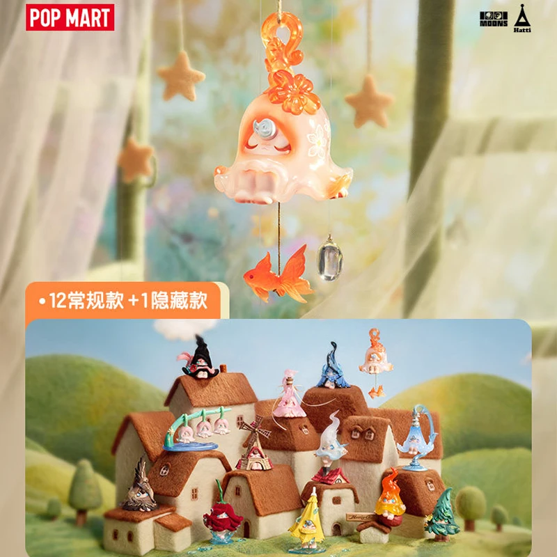 POPMART 1001MOONS Wind's Lntention Serie Blindbox-Puppe Überraschungstüte Original Modellfiguren Anime-Figur Schreibtischdekoration Mädchengeschenk