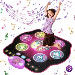 VATOS 27 Levels Dance Mat for Girls Children 6 LED Lights Dance Mat Music Mat Game Toy Gifts Toys for 3 4 5 6 7 8 9 Years