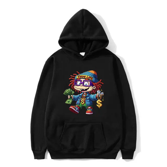 

Vintage The Notorious Big Hip Hop Cartoon Graphic Hoodie Rapper Biggie Smalls Print Hoodies Men Women Loose Oversized Sweatshirt