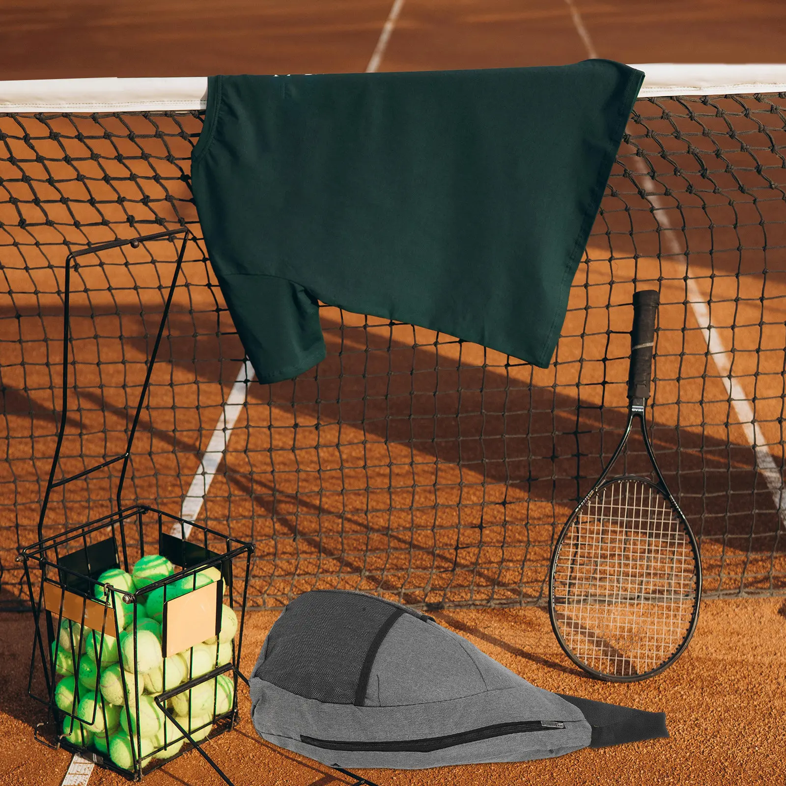 Pickleball Paddle Bag Stylish Unisex Design Oxford Fabric Tennis Racket Storage Bag Table Tennis Bat Organizer Compact Carry