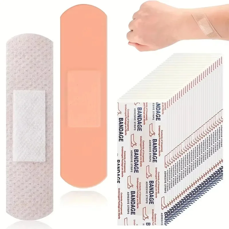 500-50pcs Band-Aids Waterproof Breathable Cushion Adhesive Plaster Wound Hemostasis Sticker Band First Aid Bandage Medical Gauze