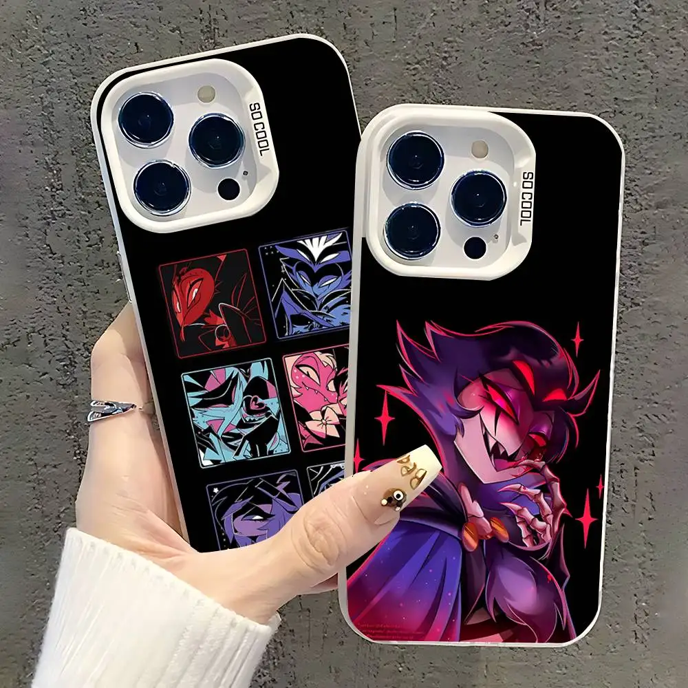 

S-Stolas Cartoon Phone Case For iPhone 17,16,15,14,13,12,11,Pro,XS,Max,Plus,Mini,SE White Candy Matte Shockproof Cover