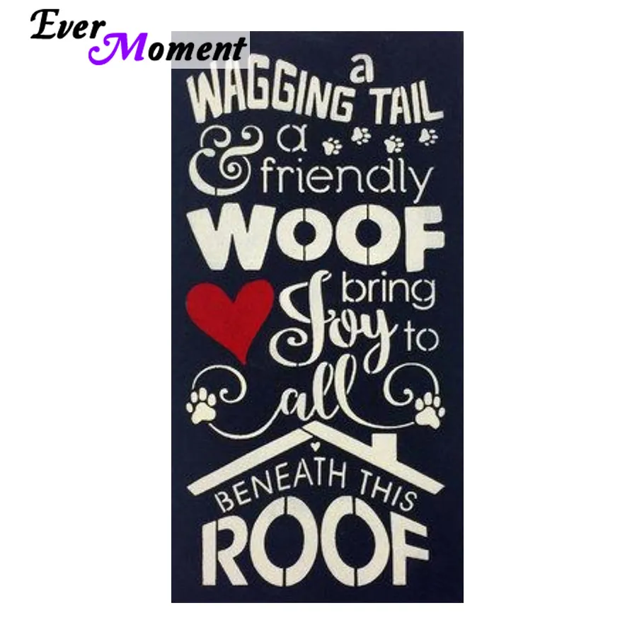 

Dog Home DIY 5D Ever Moment Diamond Painting Diamond Embroidery Full Square Stone Mosaic Handicraft Home Decoration ASF956