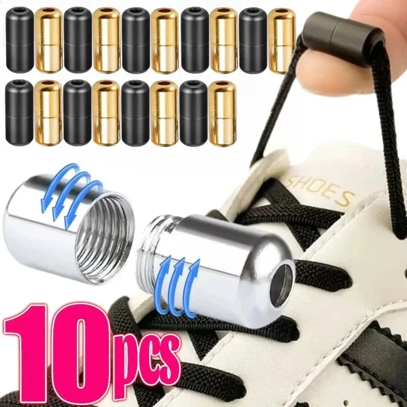 10/20Pcs Reusable Shoelace Lock Fasteners No Need To Tie Knot Free Lace Locks For Sneaker Shoes Kids Adults Sports