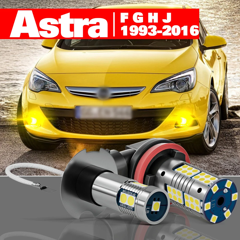 

For Opel Astra F G H J 1993-2016 Accessories 2pcs LED Fog Light 2004 2005 2006 2007 2008 2009 2010 2011 2012 2013 2014 2015