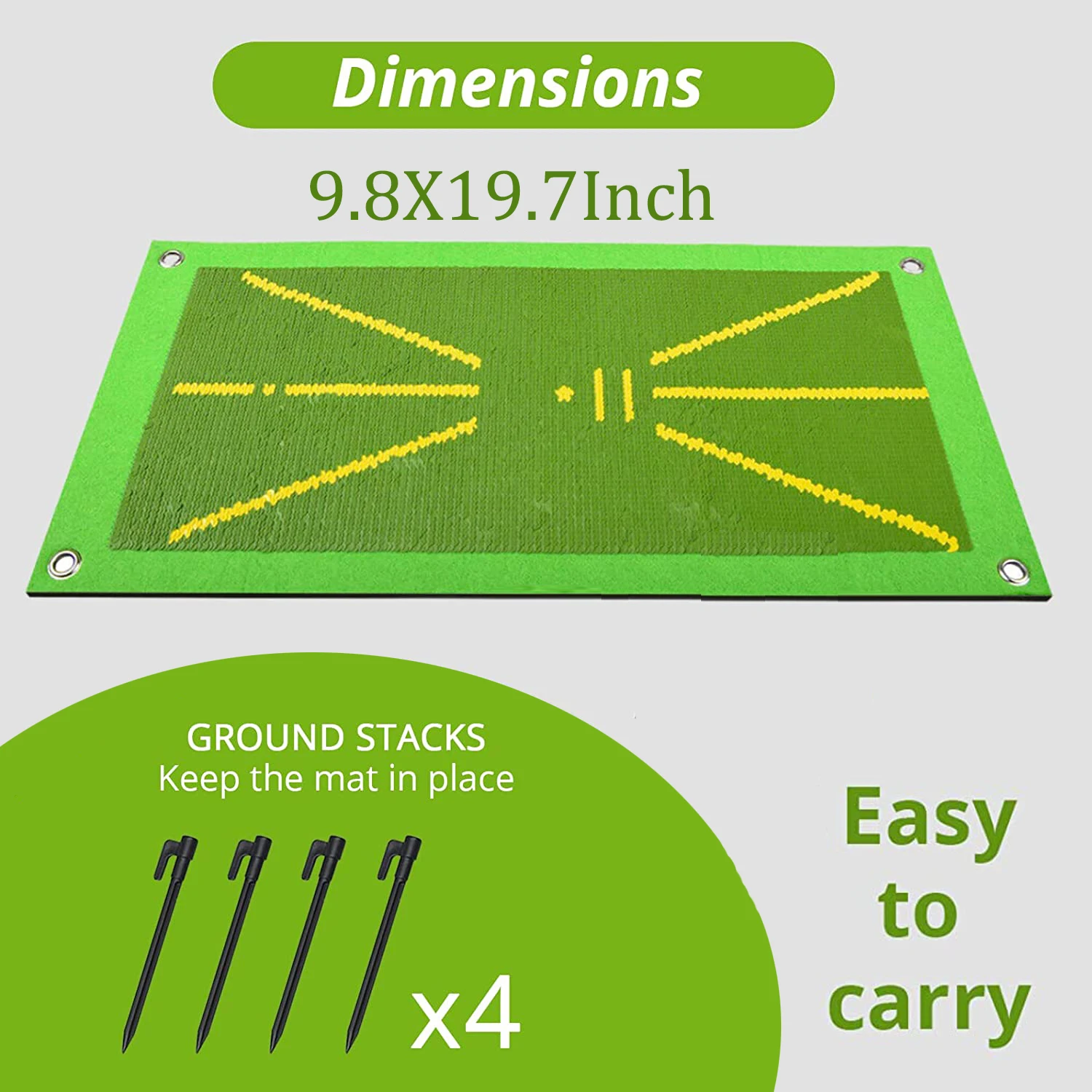 Alfombrilla de entrenamiento de Golf Trace para detección de Swing, almohadillas de ruta direccional, herramienta de almohadillas de práctica,