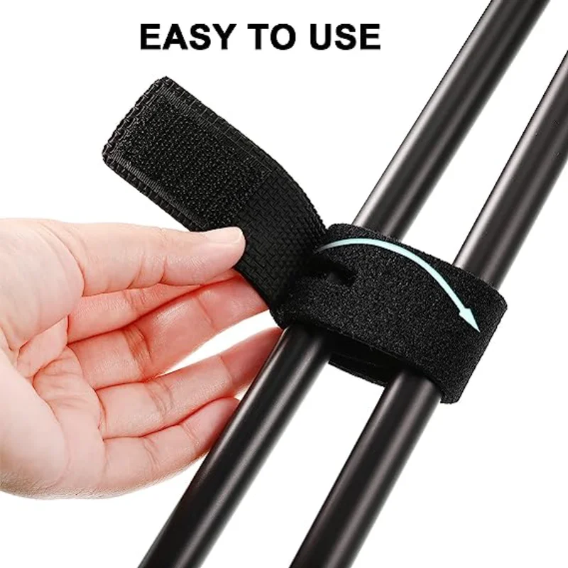 5/10pcs Fishing Rod Tie Holder Strap Belt Tackle Elastic Wrap Band Holder Fastener Ties Portable Outdoor Fishing Tool Accessory