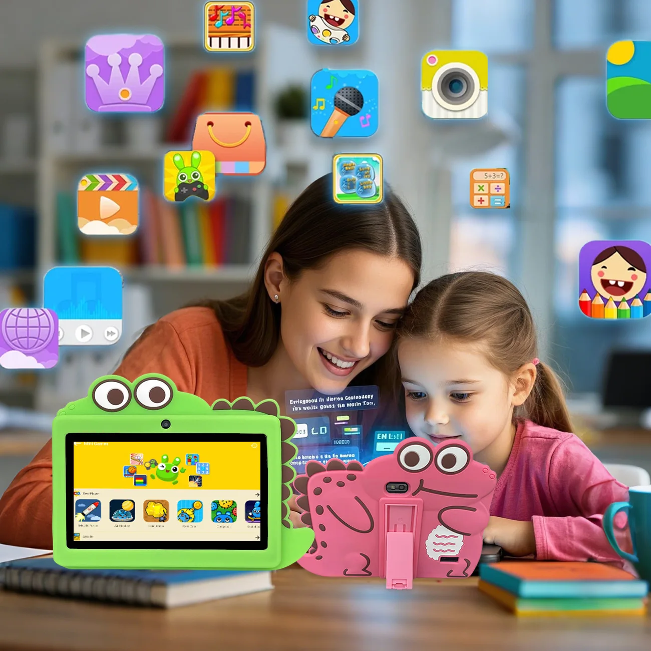 New 7 Inch Kid Tablet Android ,Children's toys, WiFi,Kids Learning Education,Quad Core,Kids-Proof protective case