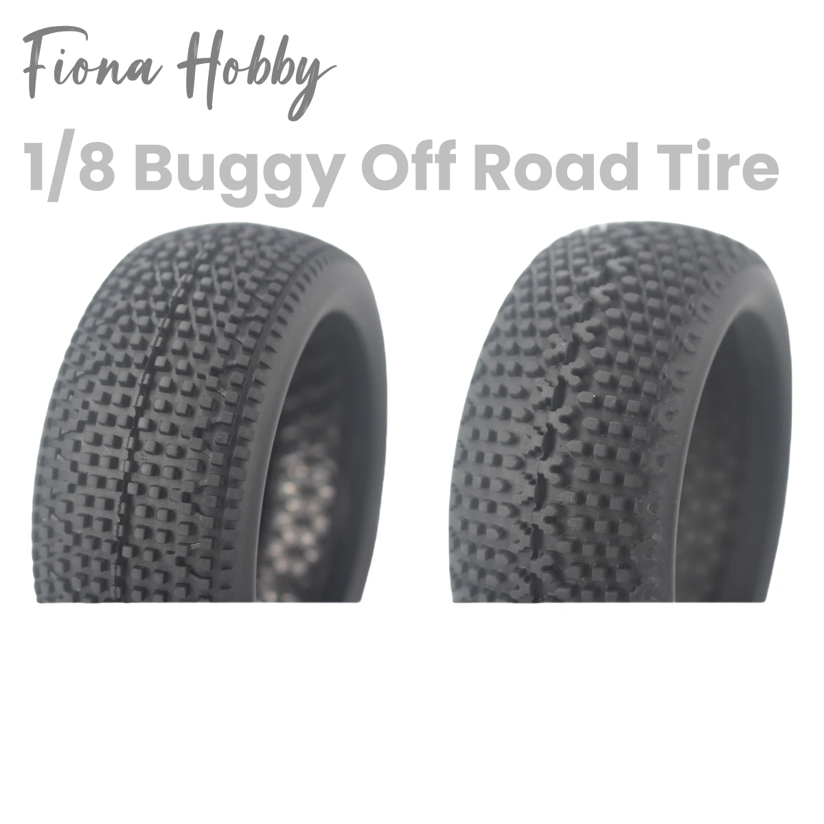 4pcs 1/8 Buggy Tires(Cube) Off-Road Tyre fits For 1/8 Car ARRMA TLR Team Corally Mugen Kyosho